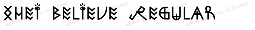 XHei Believe Regular字体转换
